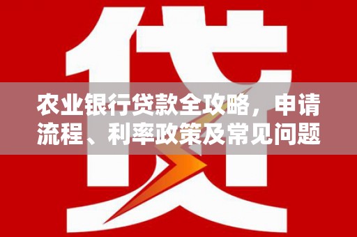 衢山农业银行贷款全攻略，申请流程、利率政策及常见问题解析