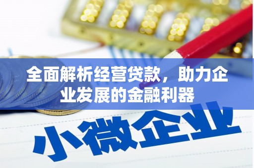 衢山全面解析经营贷款，助力企业发展的金融利器