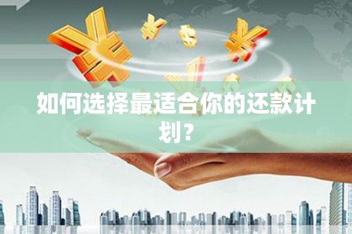 衢山如何选择最适合你的还款计划？