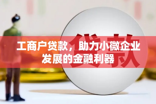 衢山工商户贷款，助力小微企业发展的金融利器