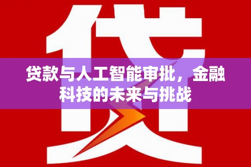 衢山贷款与人工智能审批，金融科技的未来与挑战