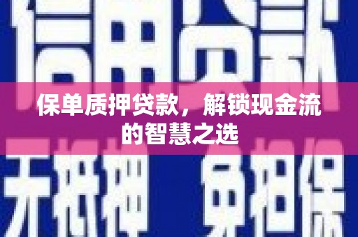 衢山保单质押贷款，解锁现金流的智慧之选