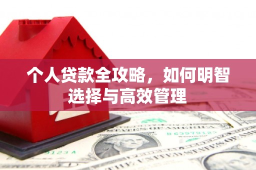 衢山个人贷款全攻略，如何明智选择与高效管理
